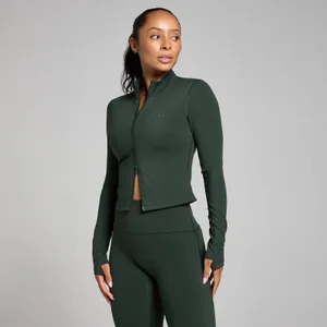 MP Tempo gecropt jack voor dames - Donkersmaragdgroen - Size XL