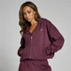 MP Basics hoodie met rits voor dames - Donkerbessenrood