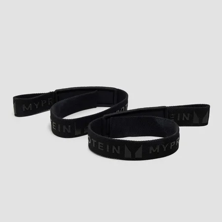 Myprotein Siliconen Grip Lifting Straps - Zwart