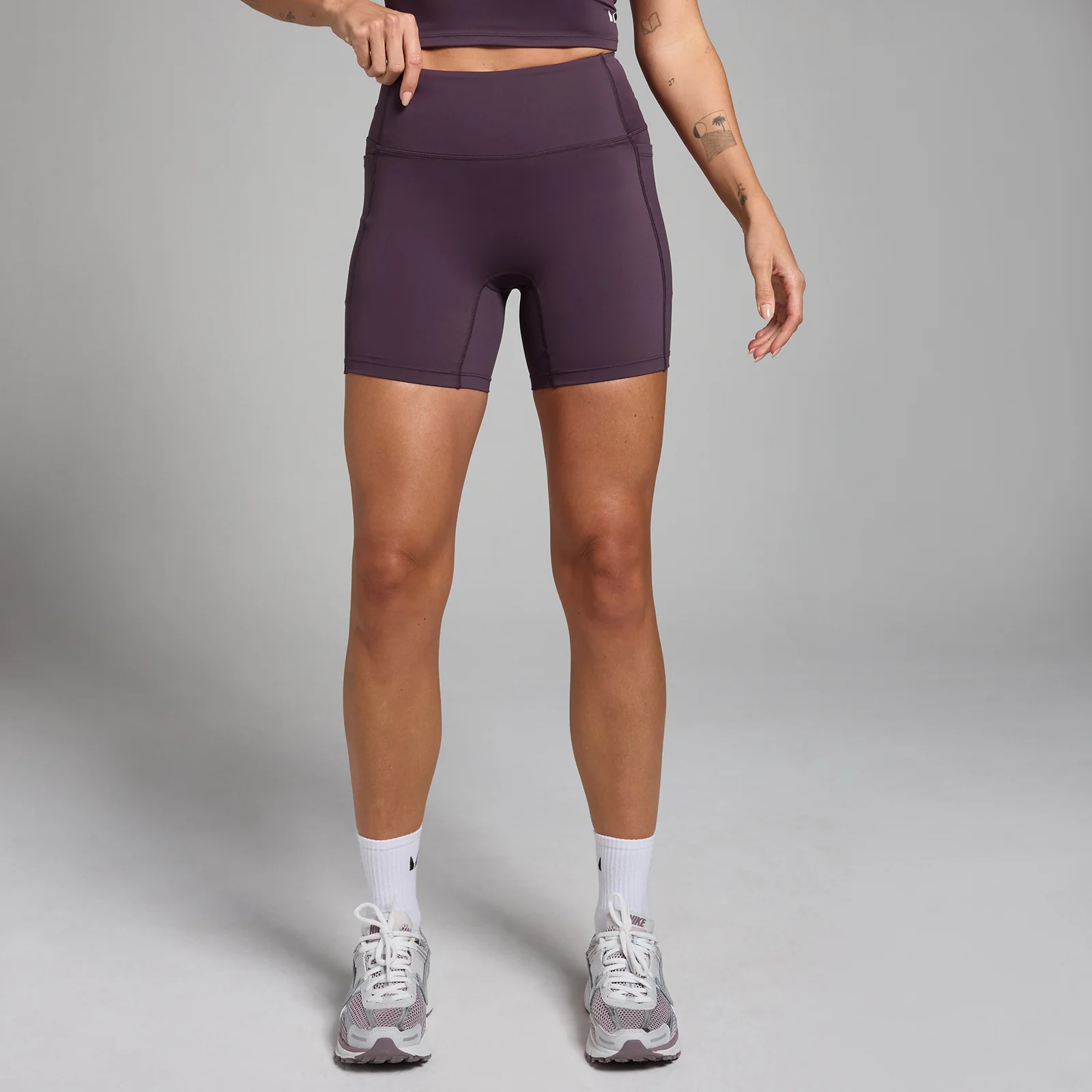 MP Active wielershort met zakken voor dames - Dieppaars - XS Afbeelding 1