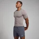 MP Active naadloos T-shirt met opdruk voor heren - Lichtgrijs