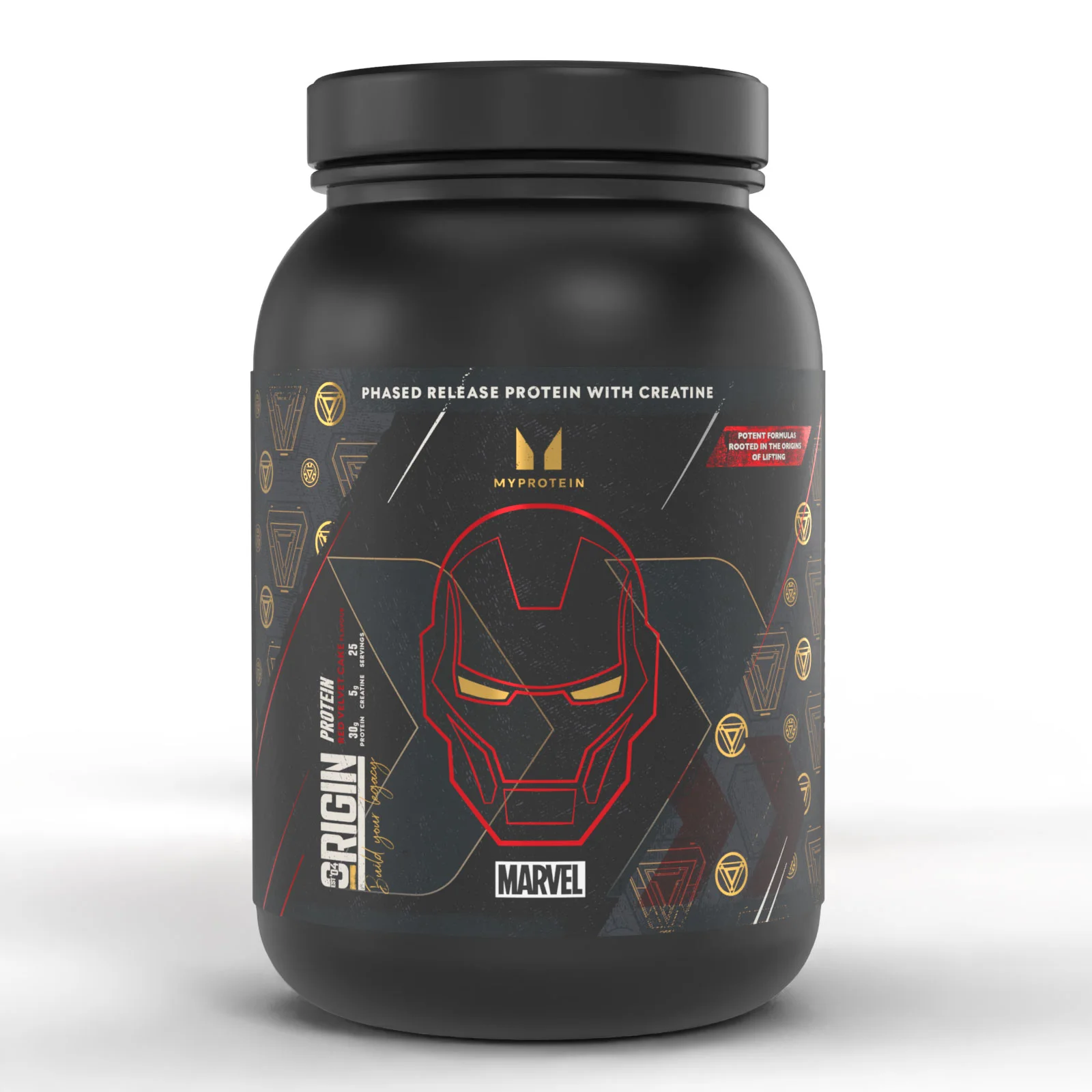 Origin Protein - 25servings - MARVEL Iron Man - Red Velvet Cake Afbeelding 1