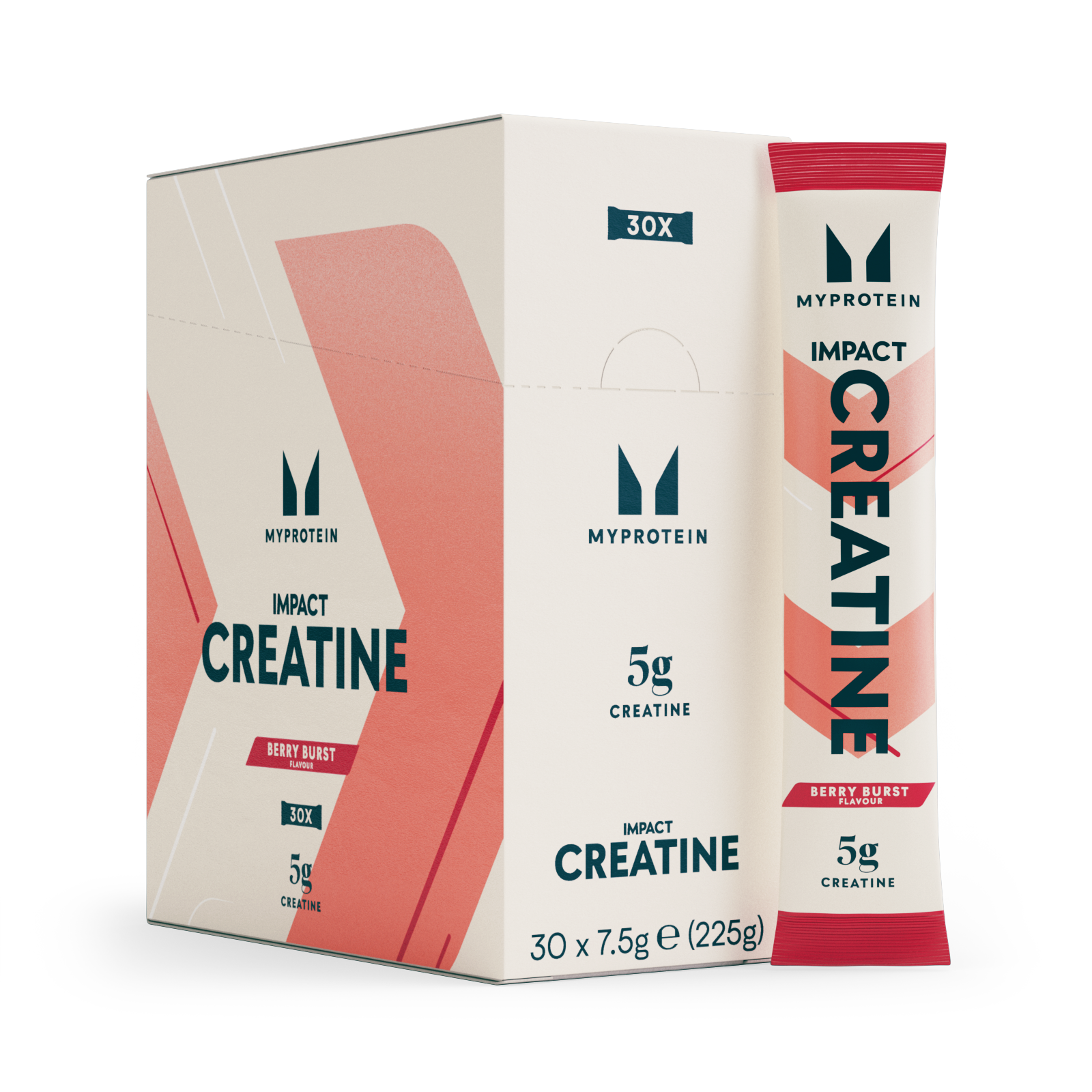 Myprotein, Impact Creatine Stick Packs, 6g (Boxes) - 20servings - Bessen Afbeelding 1