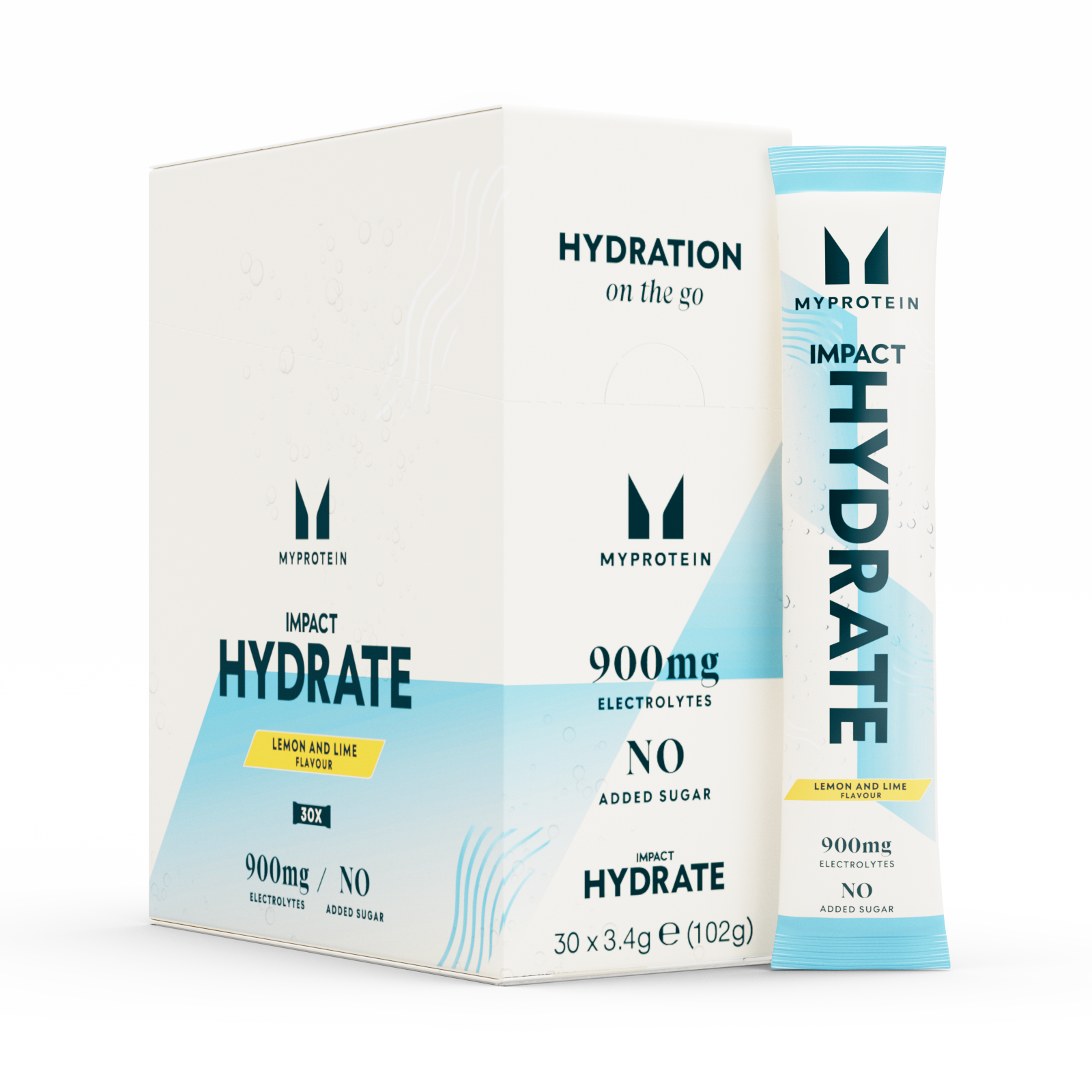 Impact Hydrate | Stickverpakkingen - 3.4g x 30servings - Citroen & Limoen Afbeelding 1