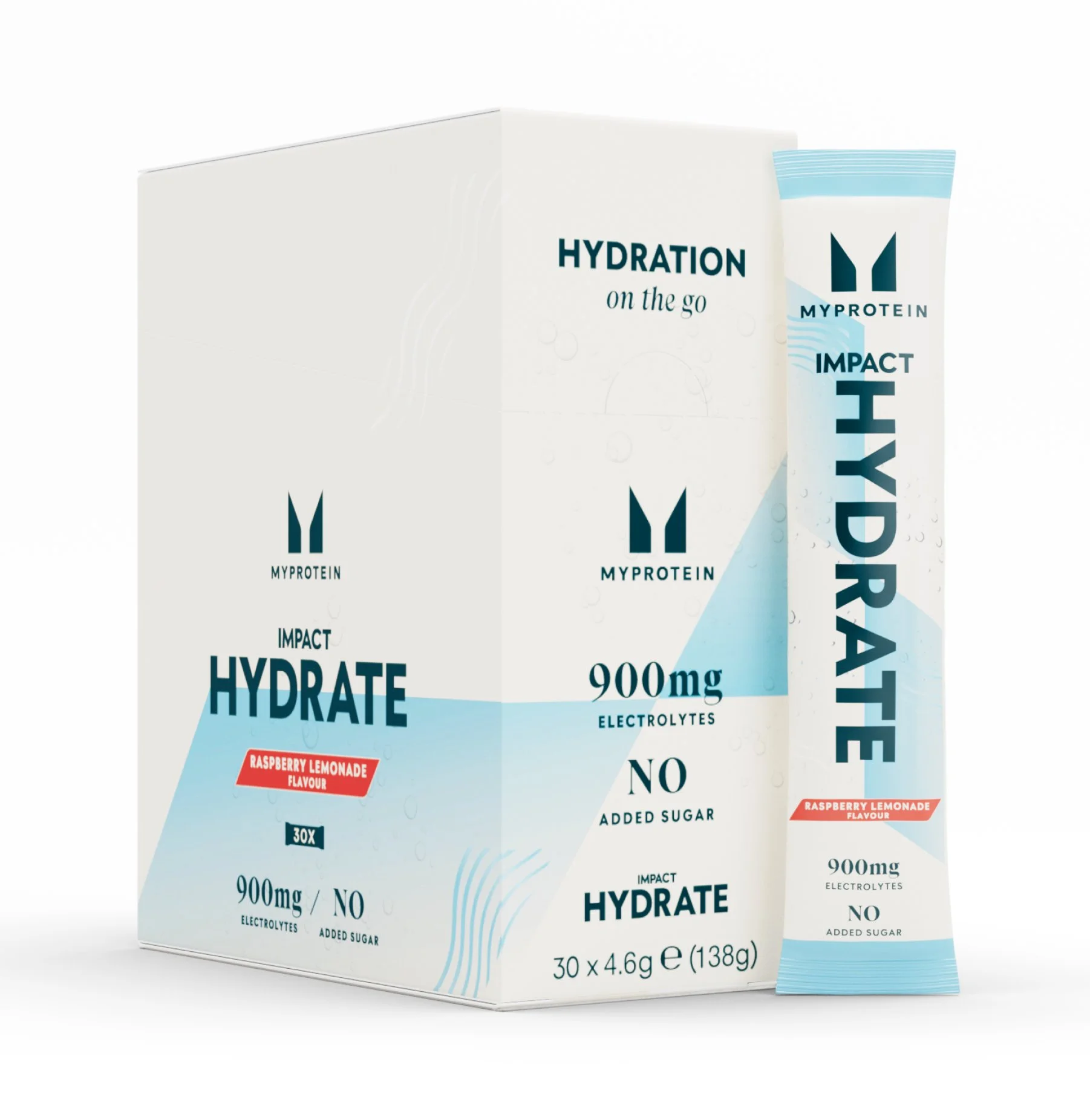 Impact Hydrate | Stickverpakkingen - 4.6g x 30servings - Nieuw-Framboos Lemonade Afbeelding 1