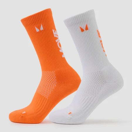 MP Move Club hardloopsokken (verpakking met twee stuks) - Oranje