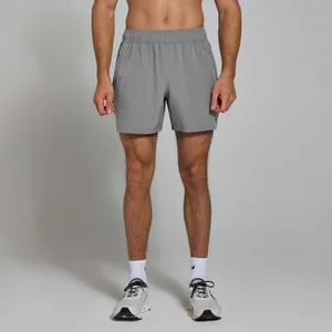 MP Active geweven short met binnenbeenlengte van 13 cm voor heren - Grijs - Size XS