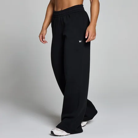 MP Basics joggingbroek met rechte pijpen in petite lengtemaat voor dames - Zwart