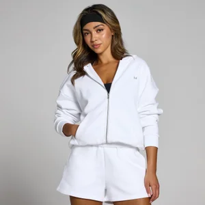 MP Basics hoodie met rits voor dames - Wit - Size XL
