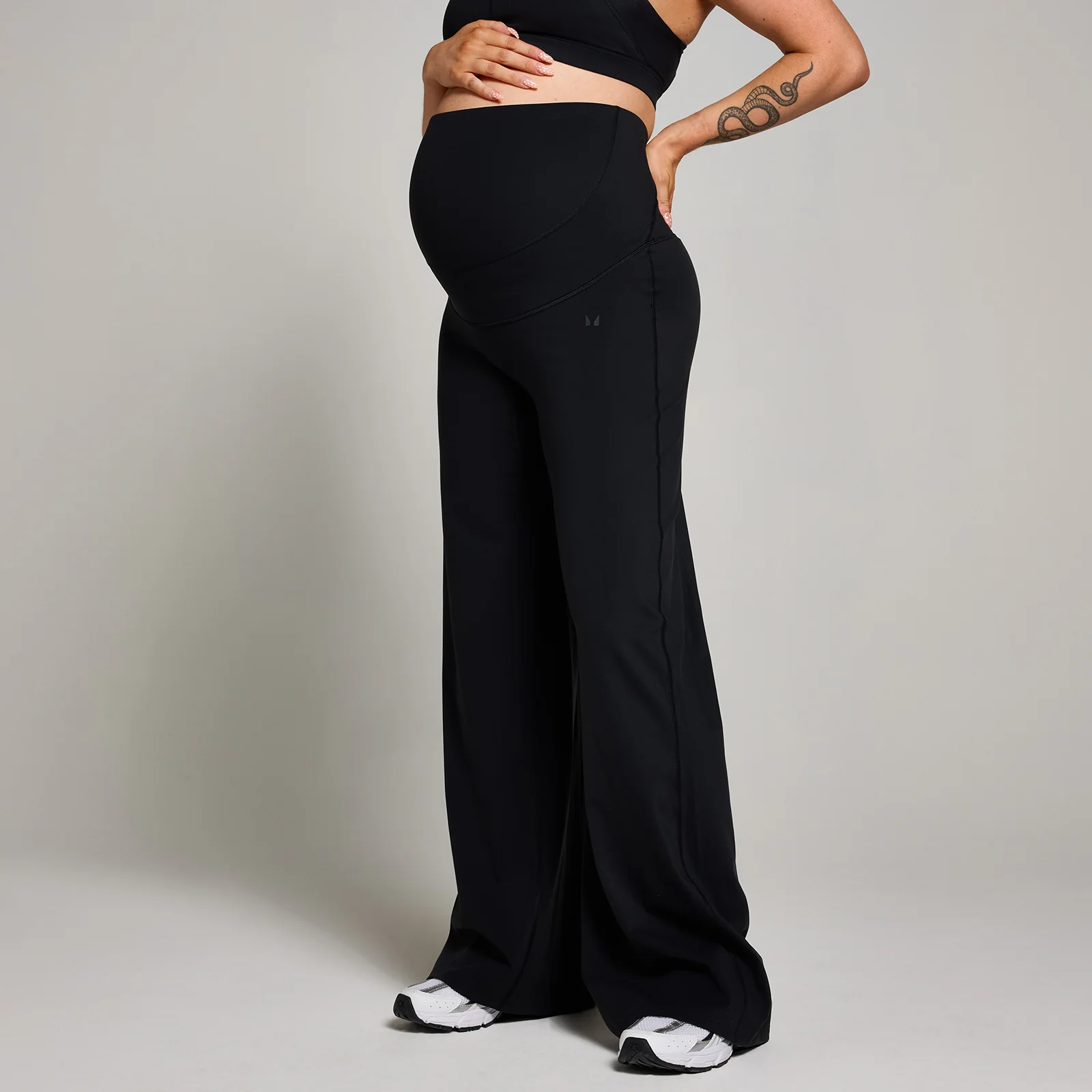 MP Dames Zwangerschaps Wide Leg Legging - Zwart - XS Afbeelding 1