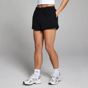 MP Dames Lifestyle Sweatshort - Gewassen Zwart - Size L