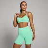 MP Dames Tempo Naadloze Ruched Front Sport-BH - Mintgroen