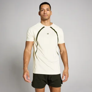 MP Heren Tempo Panel T-Shirt - Beige - Size XS