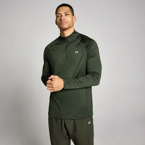 MP Heren Training 1/4 Rits - Bosgroen - Size M