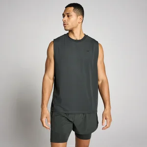 MP Heren Oversized Cotton Modal Tanktop - Gewassen Zwart - Size XS