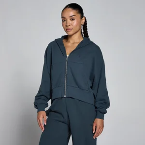 MP Women's Lightweight Loopback Zip Through Hoodie - Faded Blue - Size S