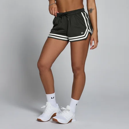 MP Women's Lift Contrast Mesh Short - Gewassen Zwart