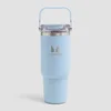 Myprotein Gerecycled Metaal Top Handvat Rietje Fles 900ml - Babyblauw