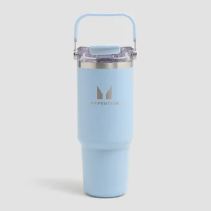 Myprotein Gerecycled Metaal Top Handvat Rietje Fles 900ml - Babyblauw - Colour Baby Blue