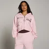 MP Dames Move Club Graphic Lichtgewicht Loopback Hoodie met Rits - Blush
