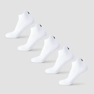 MP Unisex Sneaker Sokken (5 Pack) - Wit - Size UK 6-8