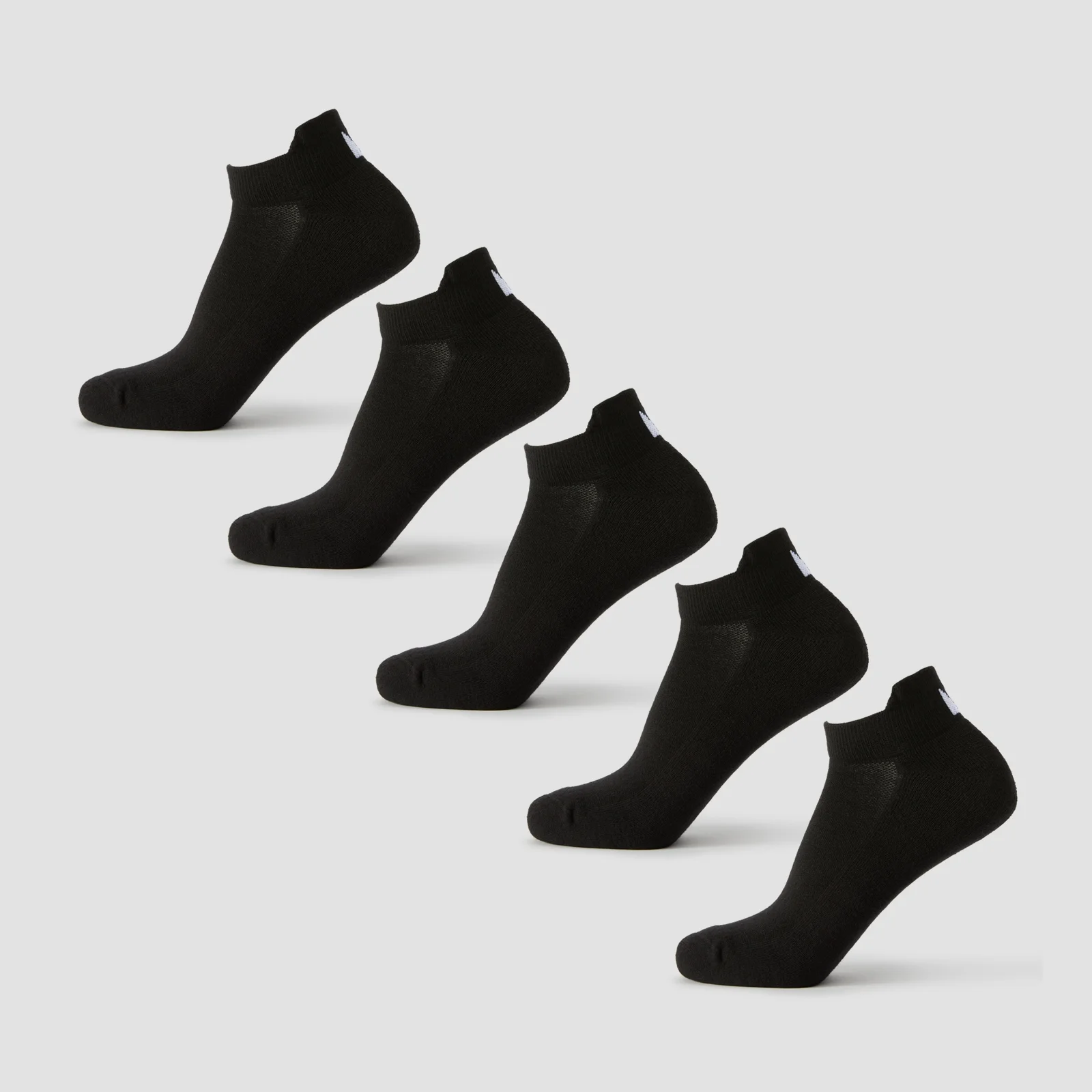 MP Unisex Sneakersokken (5 Pack) - Zwart - UK 6-8 Afbeelding 1