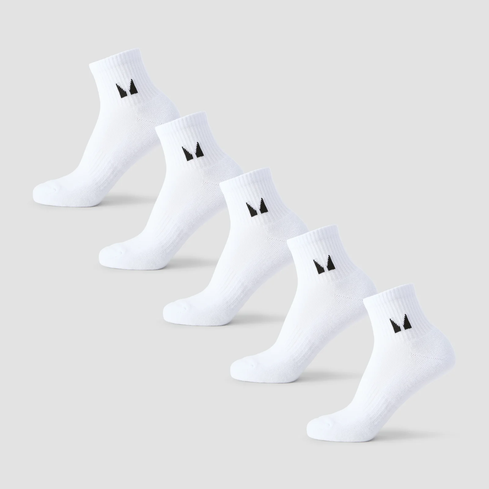 MP Unisex Enkelsokken (5 Stuks) - Wit - UK 6-8 Afbeelding 1