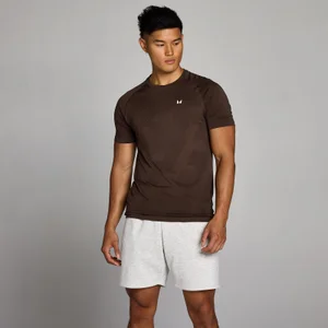 MP Heren Tempo Pillar Graphic Seamless T-Shirt - Cacao - Size XS