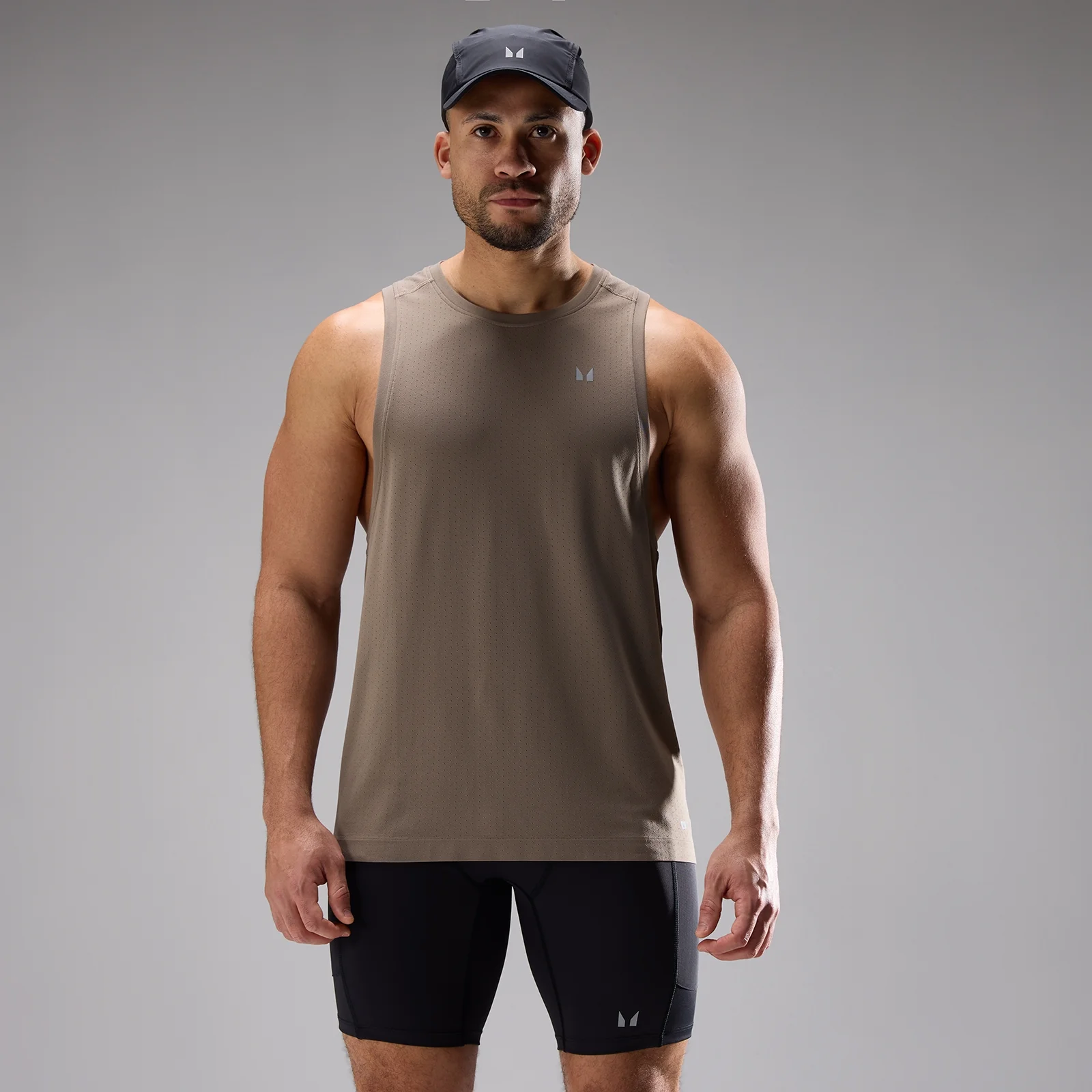 MP Heren Velocity Ultra Naadloze Singlet - Falcon - XS Afbeelding 1