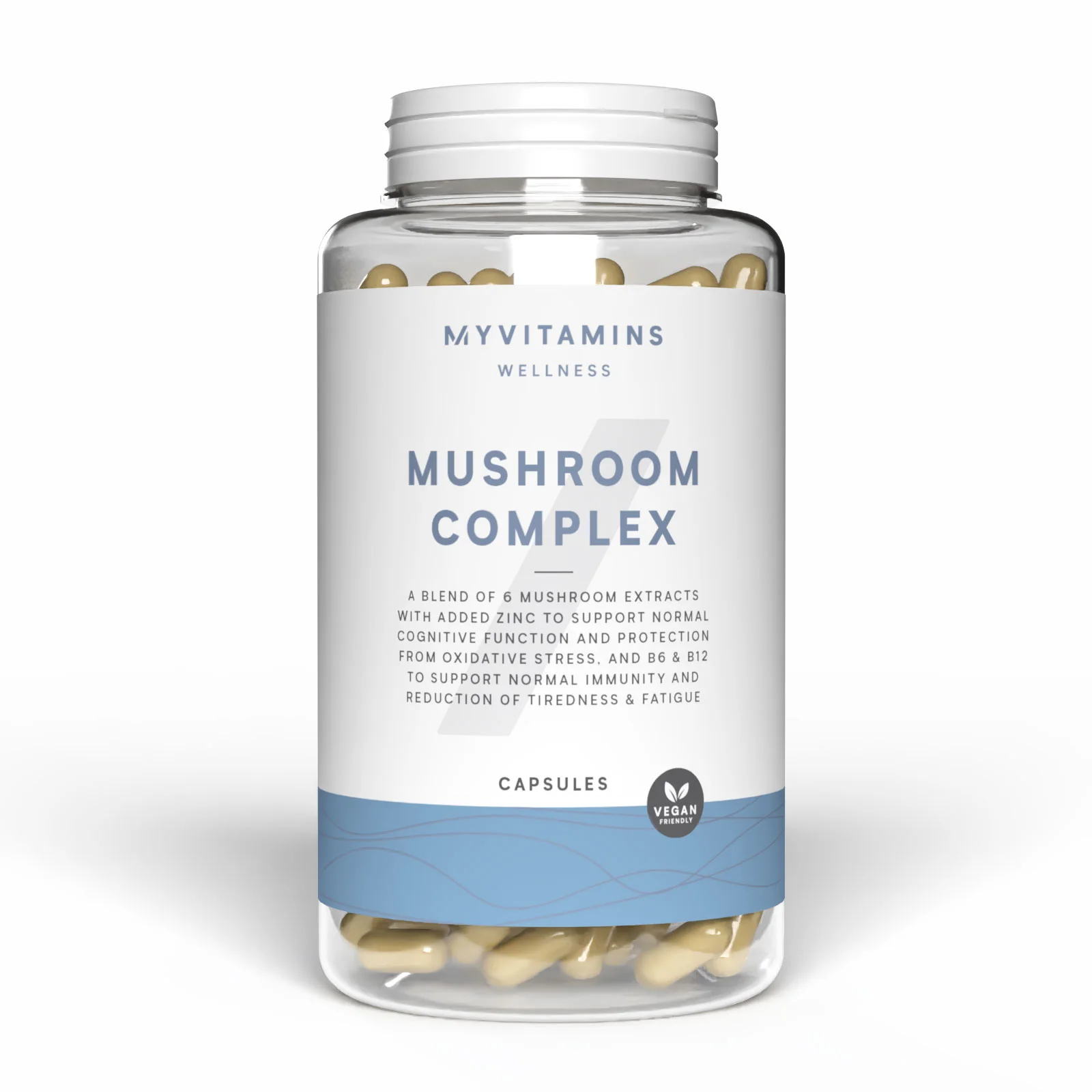 6 In 1 Paddenstoelencomplex-capsules - 60CAPSULES, 30servings Afbeelding 1
