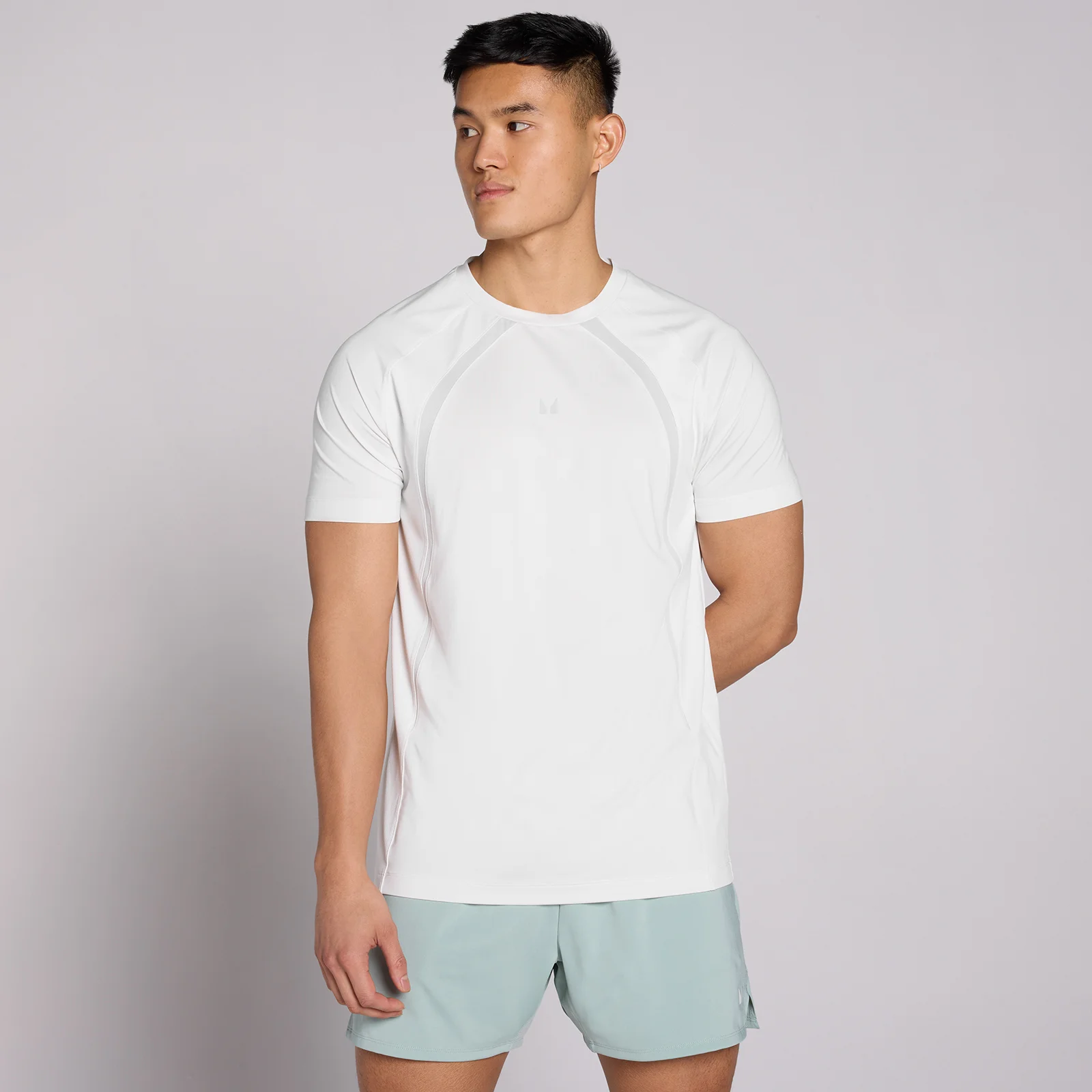 MP Heren Tempo Panel T-Shirt - Bewolkt Grijs - XS Afbeelding 1