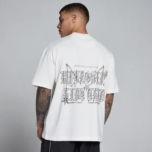 MP Men's Lift Graphic Washed Oversized Cotton T-Shirt - Vintage Wit - Size S
