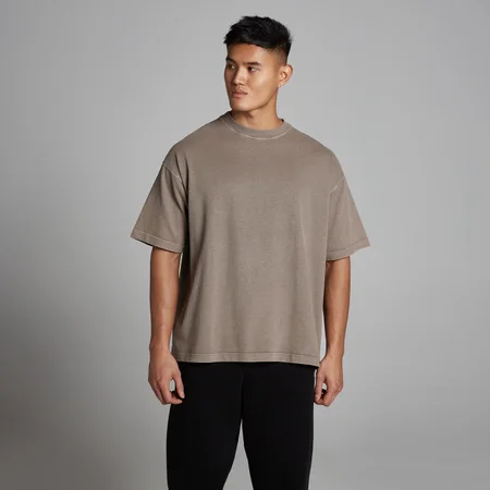 MP Heren Washed Oversized Katoenen T-Shirt - Falcon