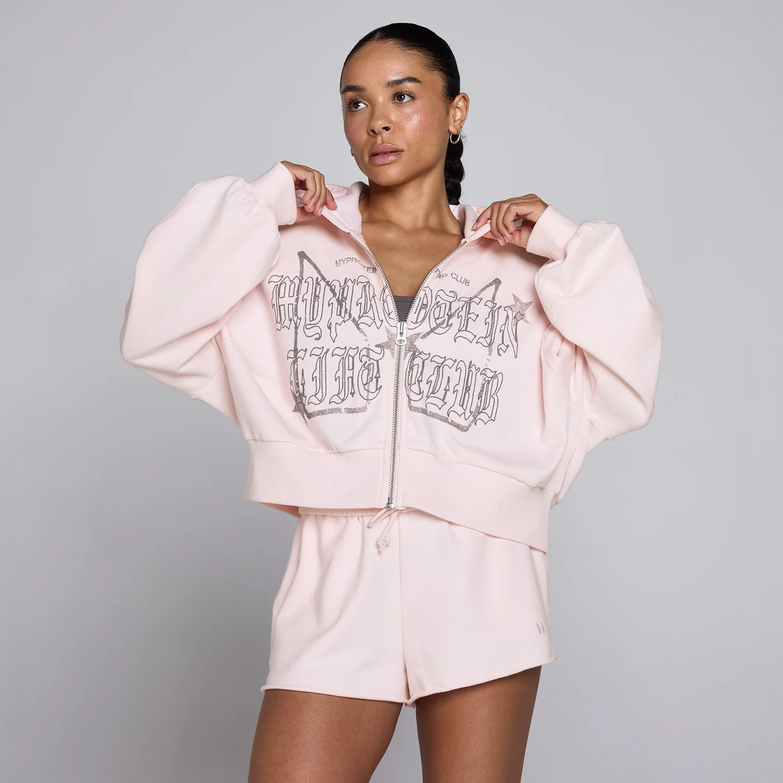 MP Dames Lift Graphic Lifestyle Hoodie met Rits - Babyroze - XL Afbeelding 1
