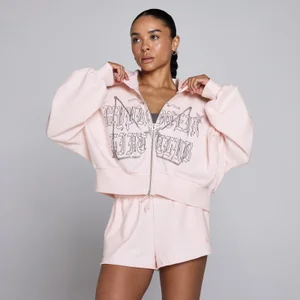 MP Dames Lift Graphic Lifestyle Hoodie met Rits - Babyroze - Size XL