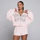 MP Dames Lift Graphic Lifestyle Hoodie met Rits - Babyroze