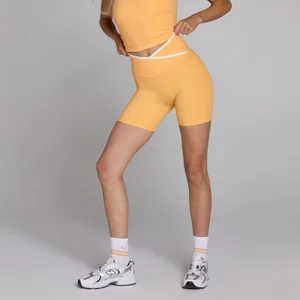 MP Dames Tempo Contrast Short - Peach - Size XS