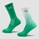 MP Hardloopsokken (2 stuks) - Ombre Zesty Green / Light Lime Stripe