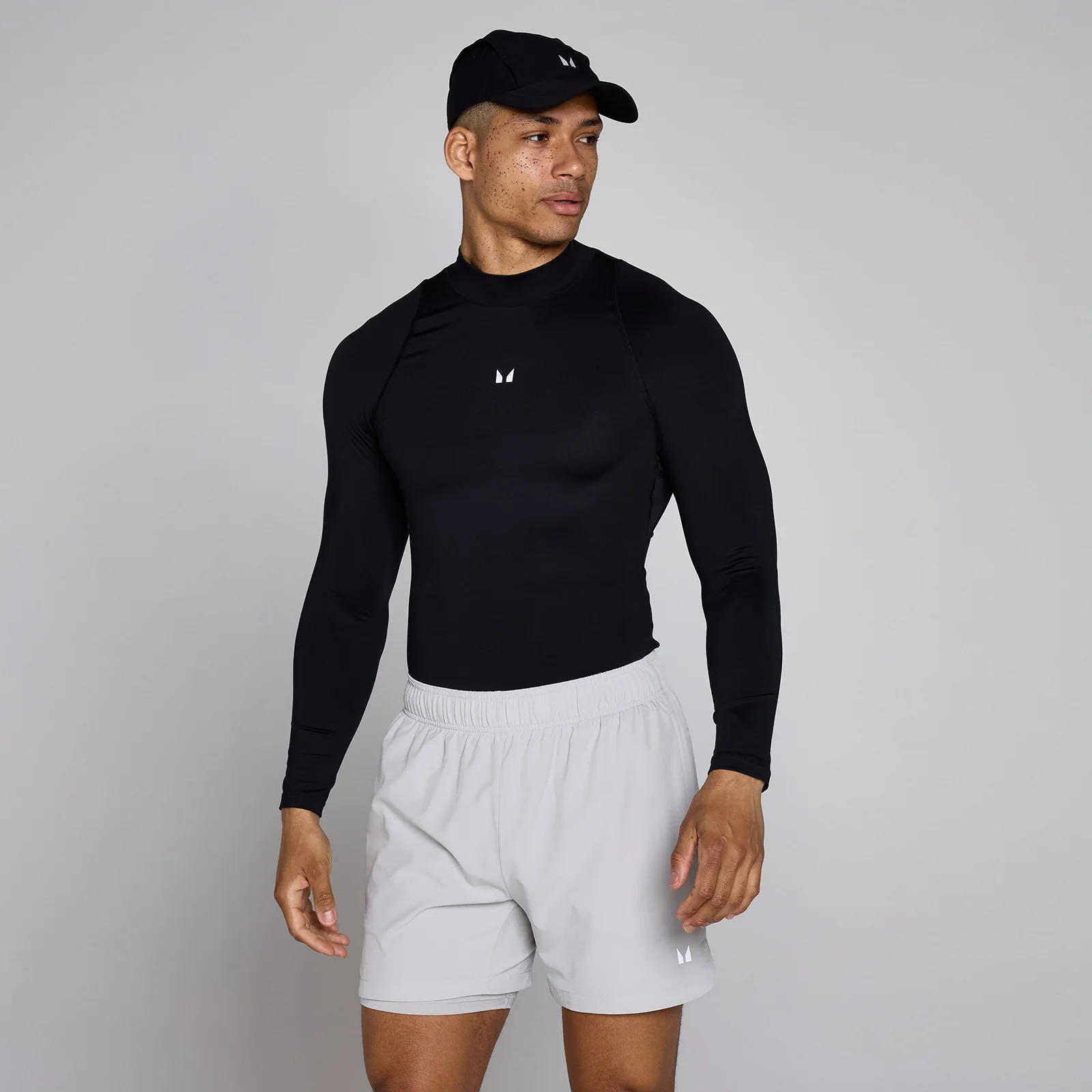 MP Men's Training High Neck Long Sleeve Baselayer - Zwart - M Afbeelding 1
