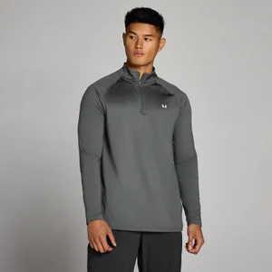 MP Heren Training 1/4 Rits - Donkergrijs - Size M