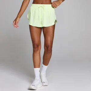 MP Dames Geweven Luchtige Short - Gewassen Limoen - Size L