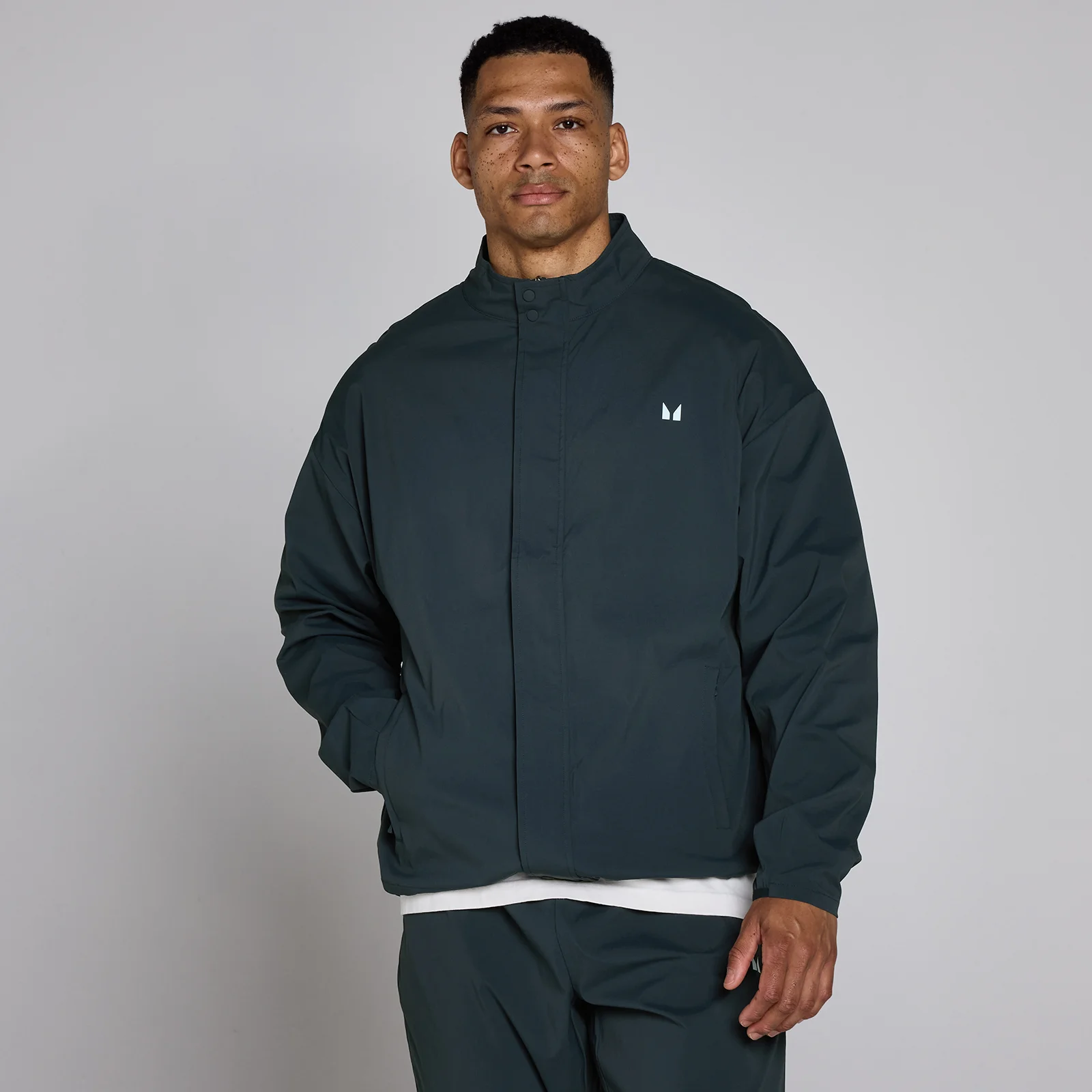 MP Heren Hybrid Nylon Jas - Faded Blue - M Afbeelding 1