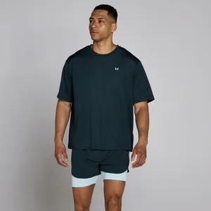 MP Heren Hybrid Oversized Mesh T-Shirt - Faded Blue - Size M