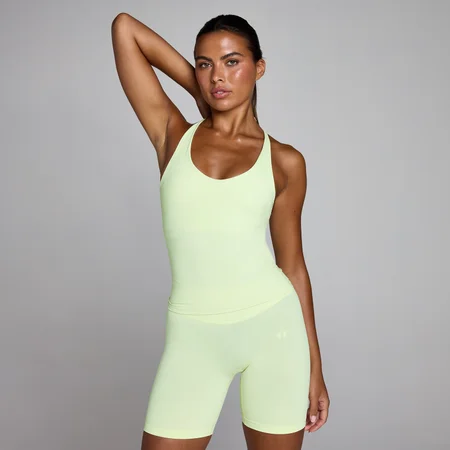 MP Dames Tempo Twist Back Vest - Gewassen Limoen