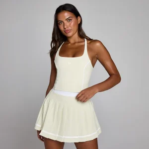 MP Dames Tempo Contrast Strappy Racerback Vest - Woestijnstof - Size XS