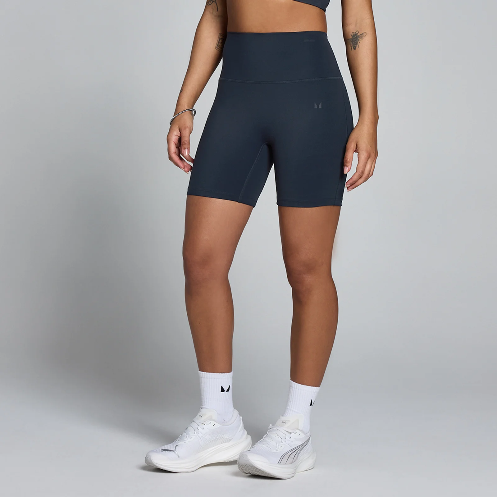 MP Dames Tempo Hoge Taille Short - Donker Marineblauw - M Afbeelding 1