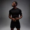 MP Men's Hero Muscle Fit Seamless T-Shirt - Gewassen Zwart/Hero Rood
