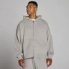 Oversized 2-Weg Rits Hoodie - Chalk Grey