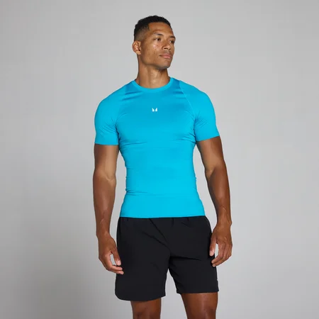 MP Heren Korte Mouw Baselayer T-Shirt - Power Blue