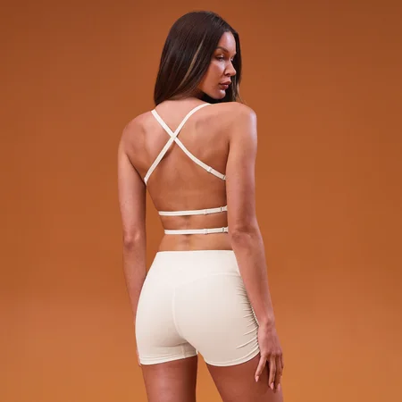 MP Women's Tempo Open Back Vest - Coconut